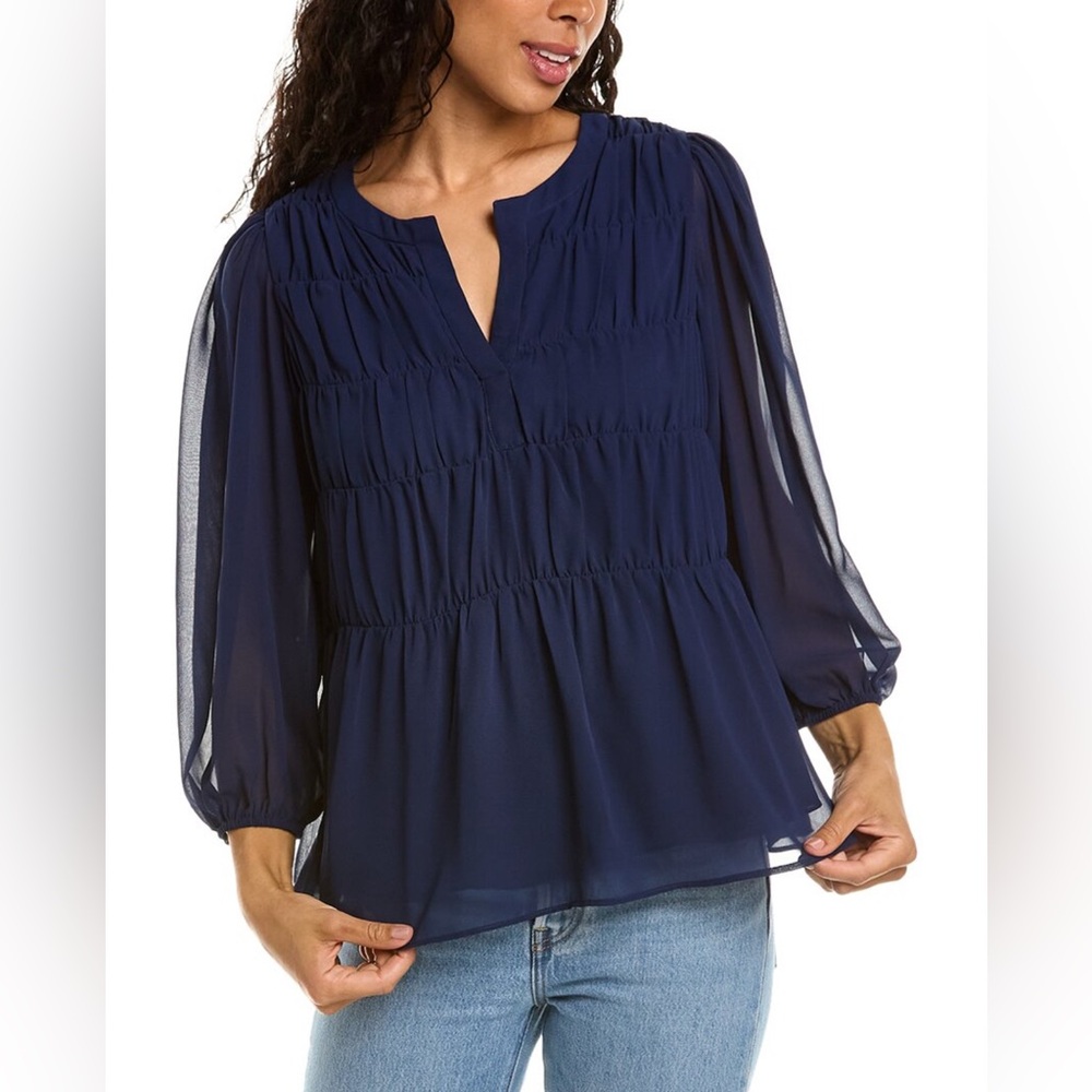 TRINA TURK Azalea Top In Navy size small